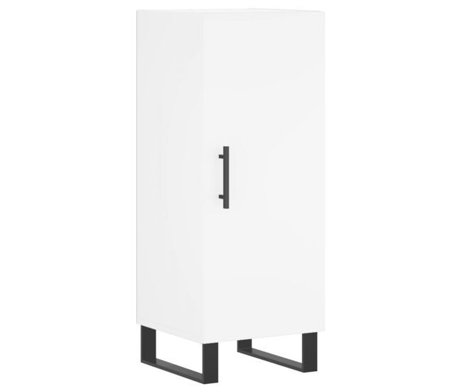 Aparador - mueble de almacenamiento madera de ingeniería blanco 34,5x34x90 cm es4365