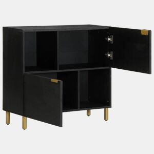 Aparador - Bufete - Móvei de apoio 80x33x75 cm derivados de madeira preto pt3556