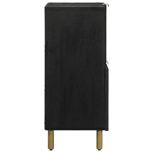 Aparador - Bufete - Móvei de apoio 80x33x75 cm derivados de madeira preto pt3556 Aparador - Bufete - Móvei de apoio 80x33x75 cm derivados de madeira preto pt3556