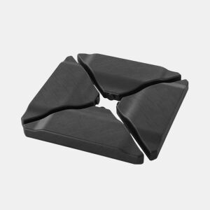Base para guarda-sol, set de 4 placas Antracite - 50x50x12 cm