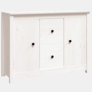 Aparador - Bufete - Móvei de apoio 100x35x74 cm madeira de pinho maciça branco pt3928