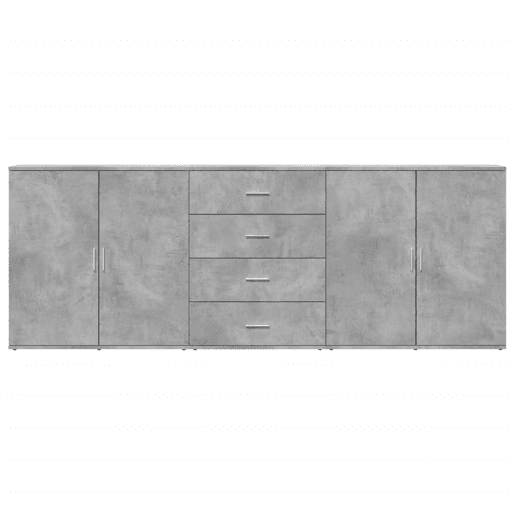 Aparadores - Bufetes - Móveis de apoio 3 pcs derivados de madeira cinzento cimento pt5303