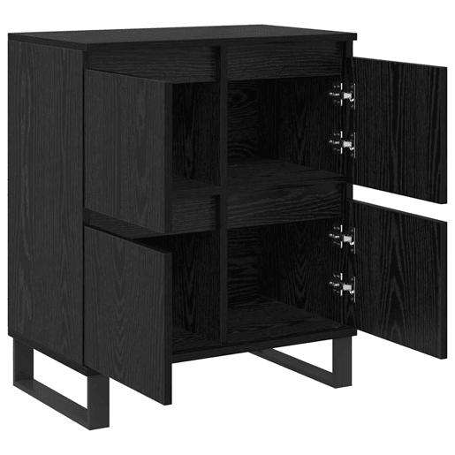 Bufete - Móvei de apoio Carvalho Preto 60 x 35 x 70 cm pt4991 Bufete - Móvei de apoio Carvalho Preto 60 x 35 x 70 cm pt4991