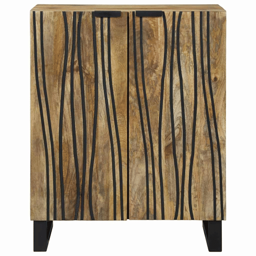 Bufete - Móvei de apoio Natural 60 x 33,5 x 75 cm Madeira de manga maciça pt4784