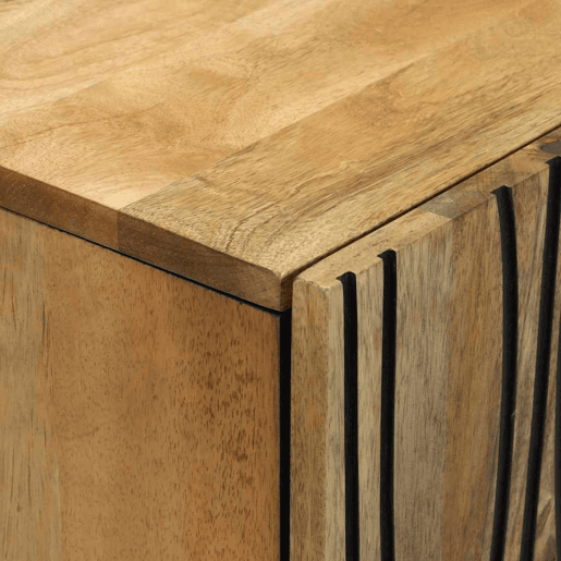 Bufete - Móvei de apoio Natural 60 x 33,5 x 75 cm Madeira de manga maciça pt4784