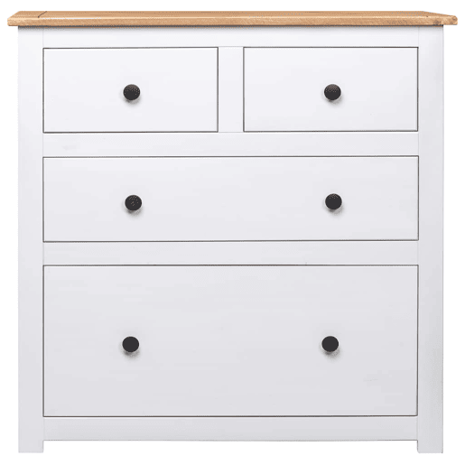 Aparador - Bufete - Móvei de apoio 80x40x83 cm madeira de pinho Panama branco pt4010