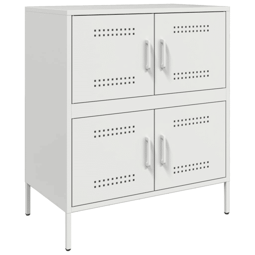 Aparador - Bufete - Móvei de apoio 68x39x79 cm aço branco pt2230