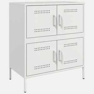 Aparador - Bufete - Móvei de apoio 68x39x79 cm aço branco pt2230