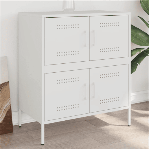 Aparador - Bufete - Móvei de apoio 68x39x79 cm aço branco pt2230
