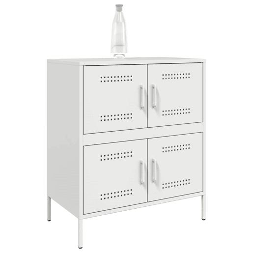 Aparador - Bufete - Móvei de apoio 68x39x79 cm aço branco pt2230