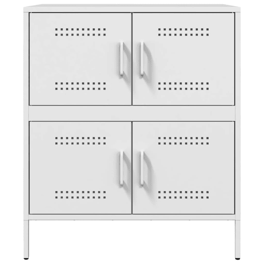 Aparador - Bufete - Móvei de apoio 68x39x79 cm aço branco pt2230