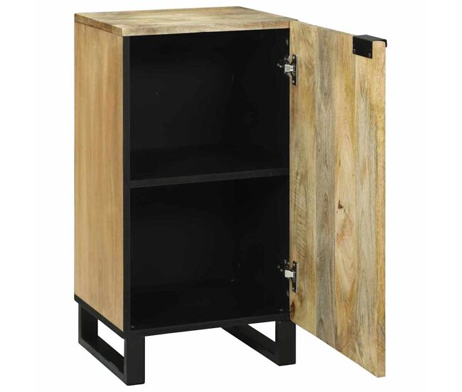 Aparador - mueble de almacenamiento marrón 40 x 33 x 75 cm madera maciza de mango es4744