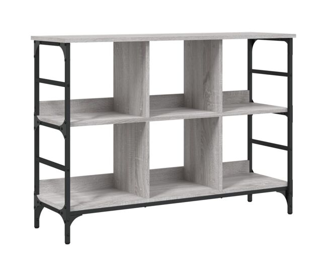 Aparador - mueble de almacenamiento de madera de ingeniería gris sonoma 102x32x73,5 cm es3397