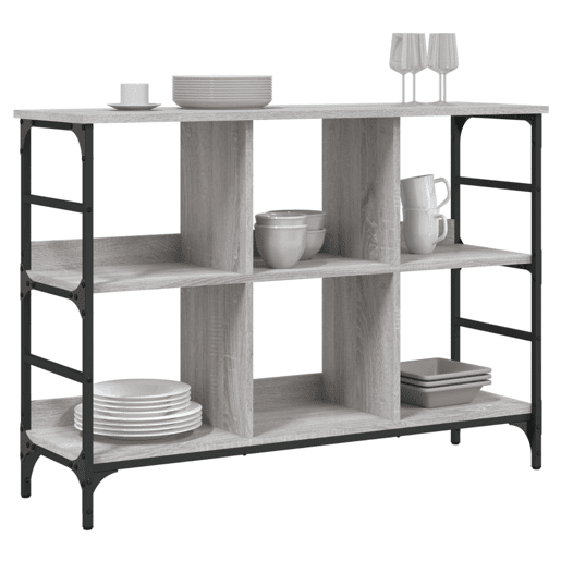 Aparador - Bufete - Móvei de apoio 102x32x73,5 cm derivados de madeira cinzento sonoma pt3397 Aparador - Bufete - Móvei de apoio 102x32x73,5 cm derivados de madeira cinzento sonoma pt3397