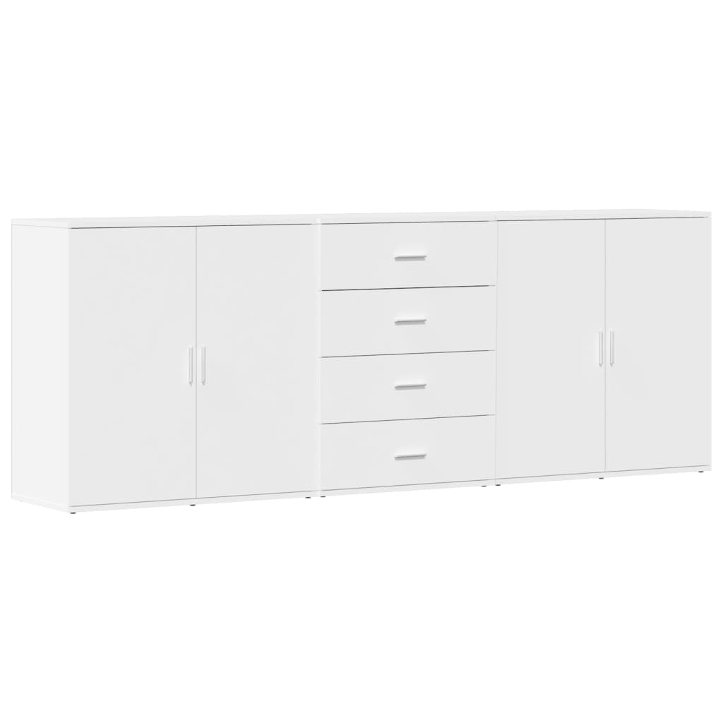 Aparador - Mueble de almacenamiento 3 uds 79 Blanco