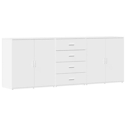 Aparadores - Bufetes - Móveis de apoio 3 pcs madeira processada branco pt5292