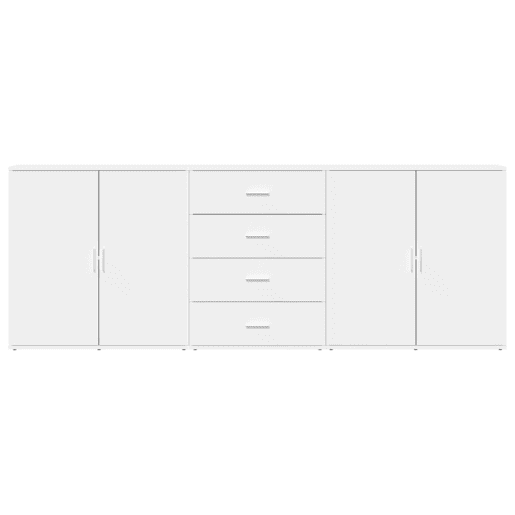 Aparadores - Bufetes - Móveis de apoio 3 pcs madeira processada branco pt5292