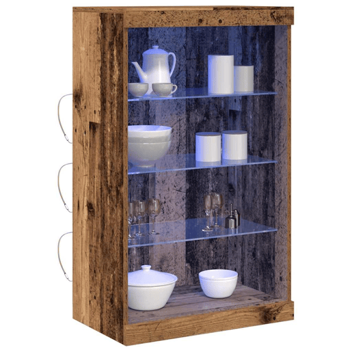 Aparador - Bufete - Móvei de apoio LED Madeira antiga 60,5 x 37 x 100 cm pt4165
