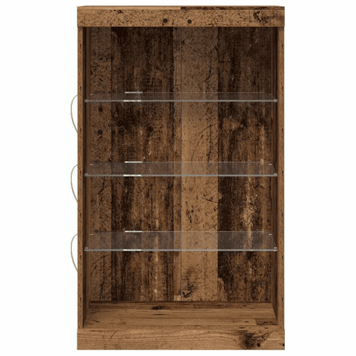 Aparador - Bufete - Móvei de apoio LED Madeira antiga 60,5 x 37 x 100 cm pt4165