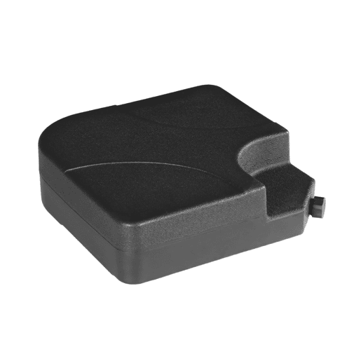 Base com peso para guarda-sol, 120L Preto - 50x50x11.5 cm