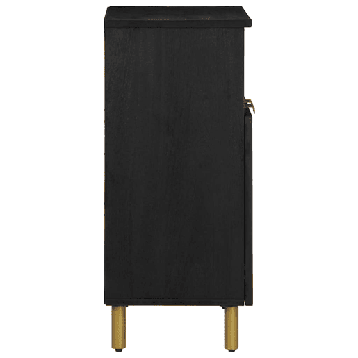 Aparador - Bufete - Móvei de apoio 60x33x75 cm derivados de madeira preto pt3536 Aparador - Bufete - Móvei de apoio 60x33x75 cm derivados de madeira preto pt3536