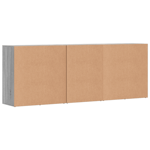 Aparadores - Bufetes - Móveis de apoio 3 pcs madeira processada cinzento sonoma pt5311