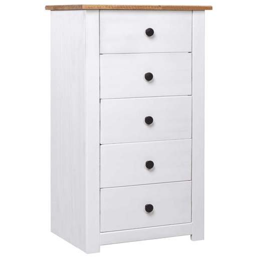 Aparador - Bufete - Móvei de apoio 46x40x89 cm pinho Panama branco pt4009