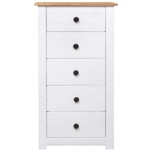 Aparador - Bufete - Móvei de apoio 46x40x89 cm pinho Panama branco pt4009