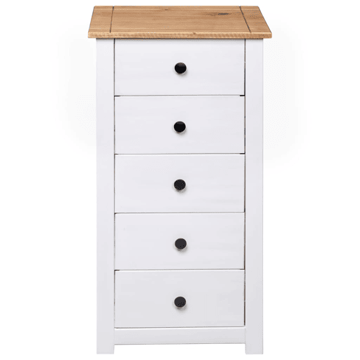 Aparador - Bufete - Móvei de apoio 46x40x89 cm pinho Panama branco pt4009