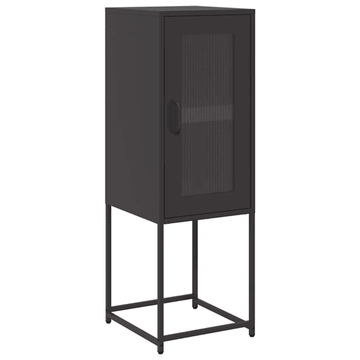Aparador - Bufete - Móvei de apoio 36x39x107 cm aço laminado a frio preto pt2299