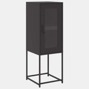 Aparador - Bufete - Móvei de apoio 36x39x107 cm aço laminado a frio preto pt2299