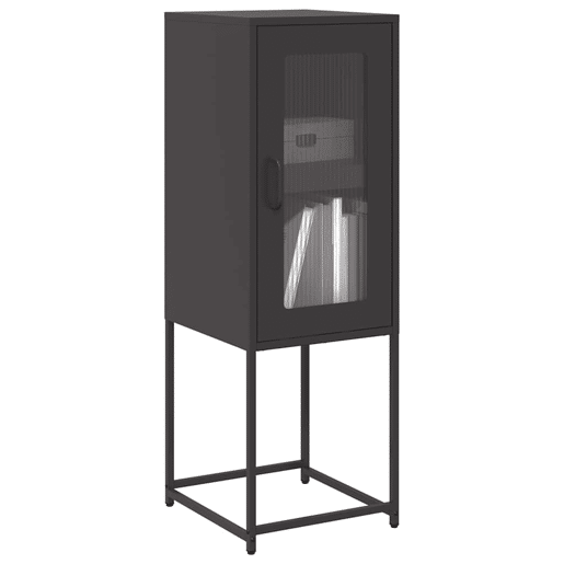 Aparador - Bufete - Móvei de apoio 36x39x107 cm aço laminado a frio preto pt2299