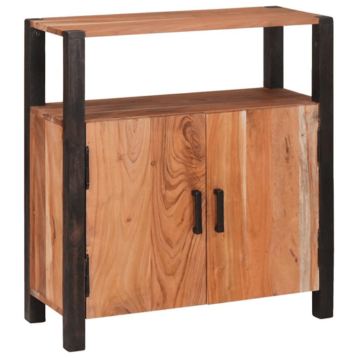 Bufete - Móvei de apoio Castanho 70 x 30 x 75 cm Madeira Sólida de Acácia pt4766