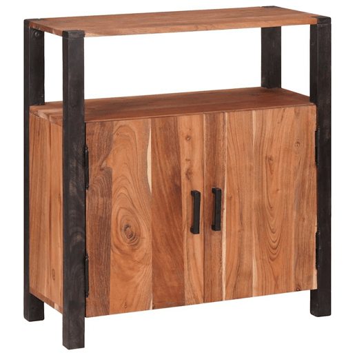 Bufete - Móvei de apoio Castanho 70 x 30 x 75 cm Madeira Sólida de Acácia pt4766