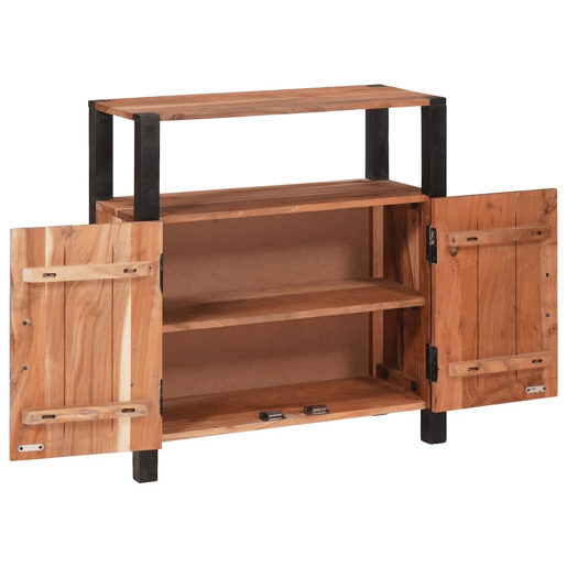 Bufete - Móvei de apoio Castanho 70 x 30 x 75 cm Madeira Sólida de Acácia pt4766