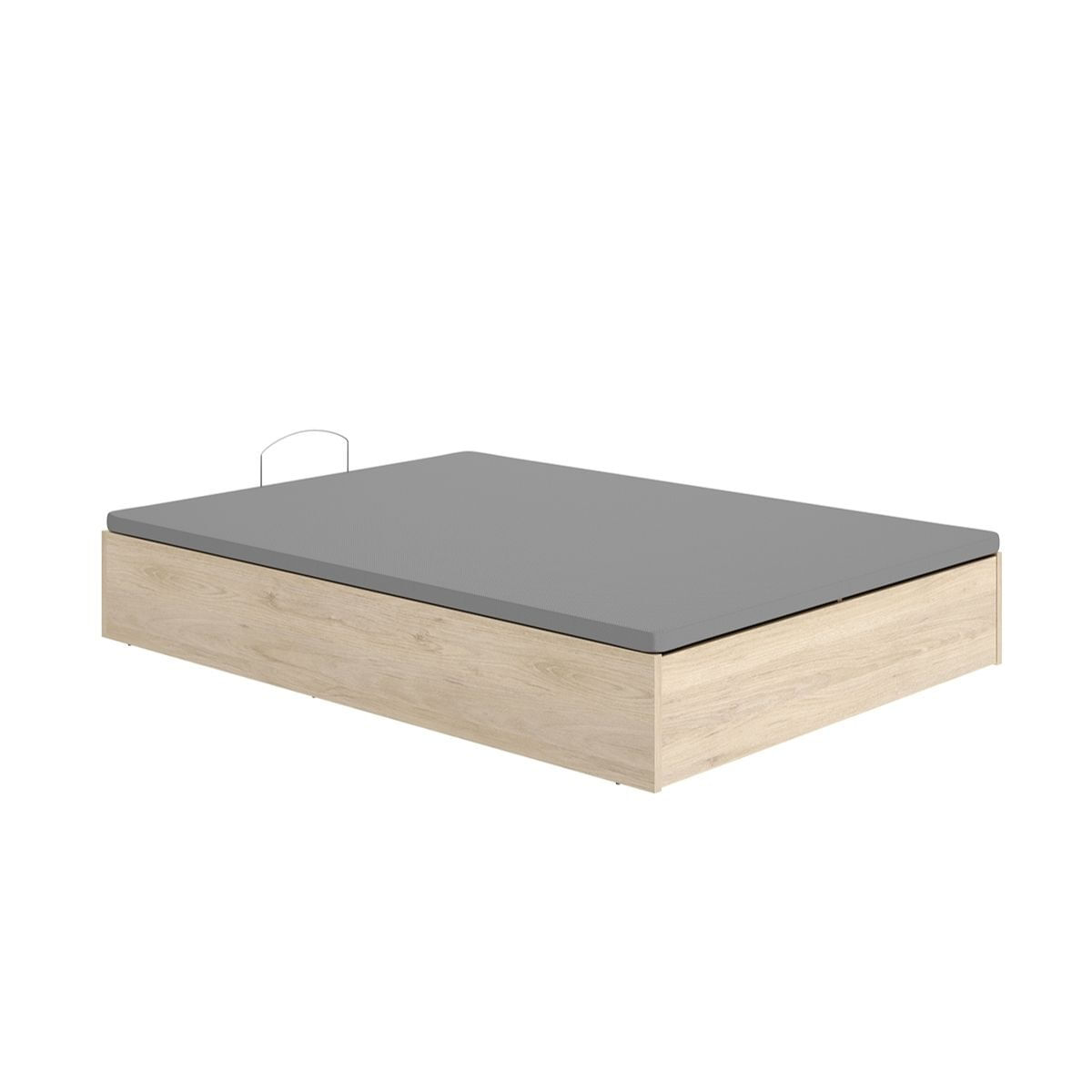 Canapé lan diseño abatible con zapatero 12 pares natural 32x135x190 cm