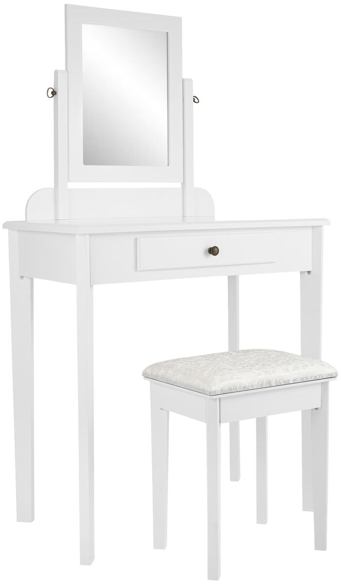 Tocador velia madera blanco 42x73x130 cm