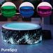 Spa hinchable INTEX Bubble Massage Glow Deluxe 4 personas Spa hinchable INTEX Bubble Massage Glow Deluxe 4 personas Azul Marino