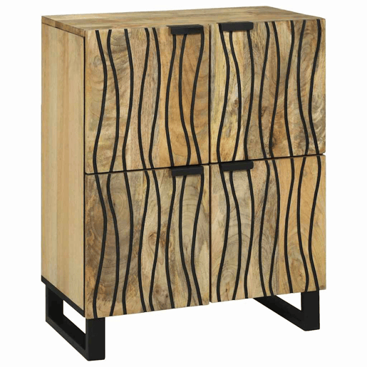 Bufete - Móvei de apoio Castanho 60 x 33 x 75 cm Madeira de mangueira maciça pt4760