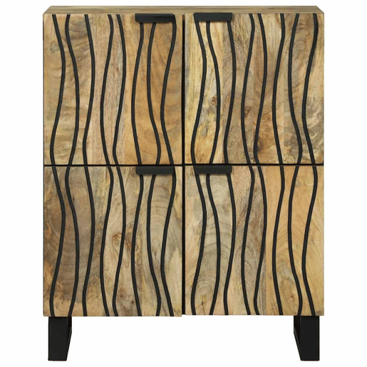 Bufete - Móvei de apoio Castanho 60 x 33 x 75 cm Madeira de mangueira maciça pt4760
