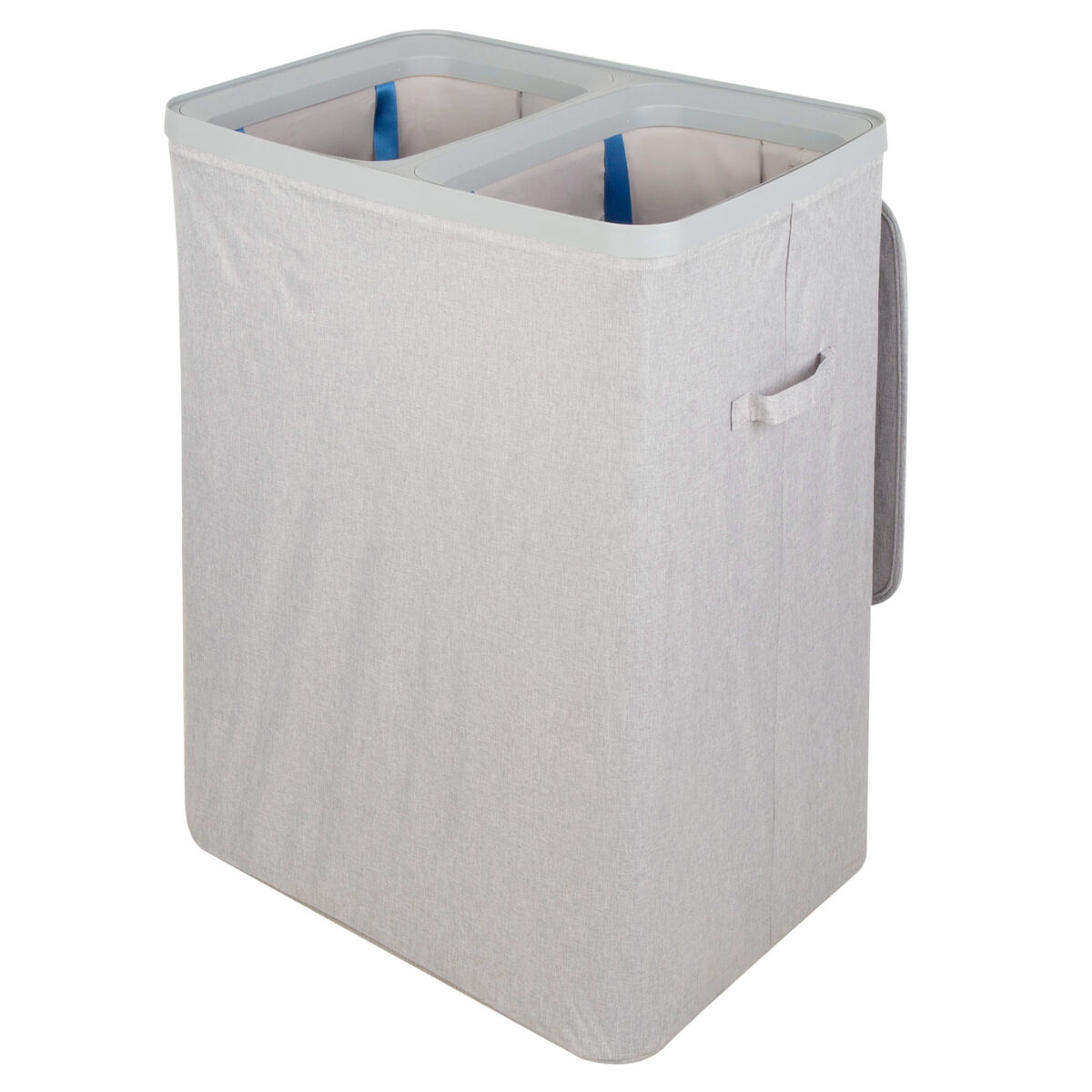 Max Home Cubo ropa sucia, dos compartimentos y bolsas extraíbles