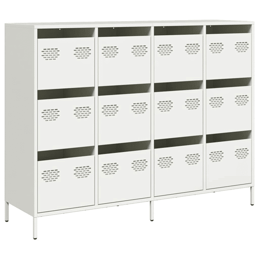 Aparador - Bufete - Móvei de apoio 135x39x103,5 cm aço laminado a frio branco pt2276
