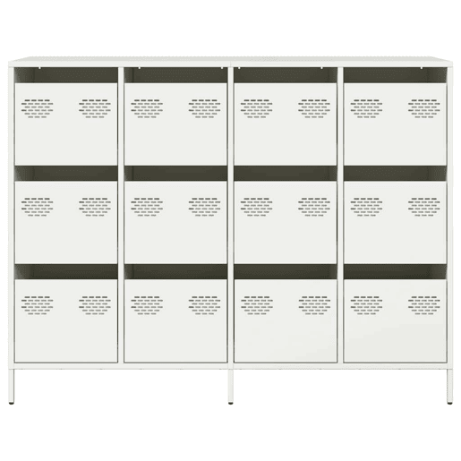 Aparador - Bufete - Móvei de apoio 135x39x103,5 cm aço laminado a frio branco pt2276