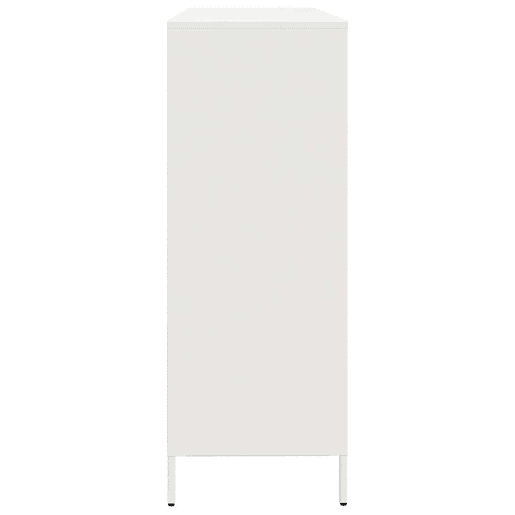 Aparador - Bufete - Móvei de apoio 135x39x103,5 cm aço laminado a frio branco pt2276