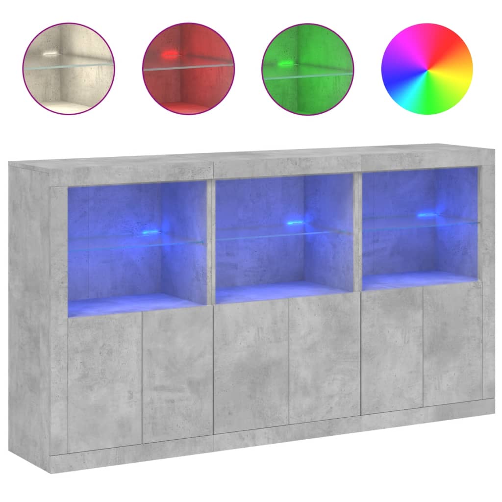 Aparador - Mueble de almacenamiento 181 Gris