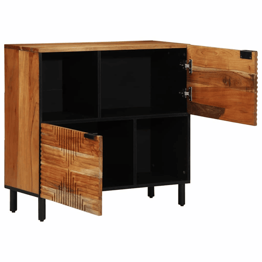 Bufete - Móvei de apoio Natural 80 x 33,5 x 75 cm Madeira Sólida de Acácia pt4785