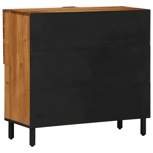 Bufete - Móvei de apoio Natural 80 x 33,5 x 75 cm Madeira Sólida de Acácia pt4785