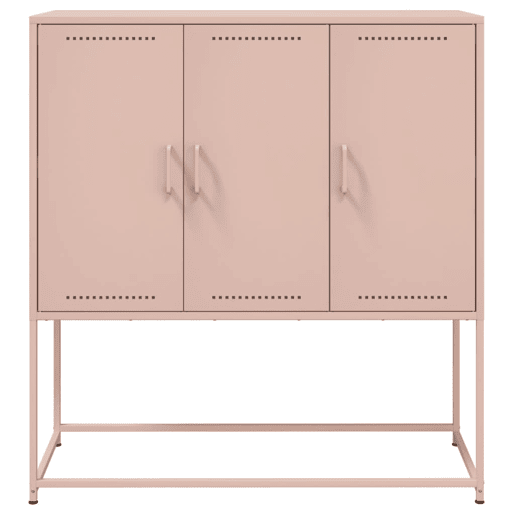 Aparador - Bufete - Móvei de apoio alto 100,5x39x107 cm aço rosa pt2358