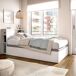 Conjunto de dormitorio Ten cabecero con canapé abatible 90x213 Conjunto de dormitorio Ten cabecero con canapé abatible 90x213 Blanco