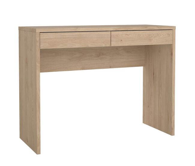 Mesa escritorio de estudio jucar oak,3 cajones,color roble,110 x 49 x76 cm